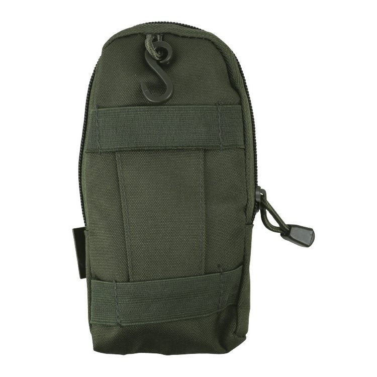 Botiquín compacto personal negro con estampado camuflaje, tamaño 20 x 10 x 2,5 cm, con dos elásticos traseros