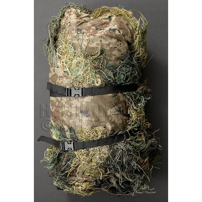 Traje de camuflaje Ghillie Digital Woodland con pantalón, chaqueta, sombrero, cinta y bolsa de transporte