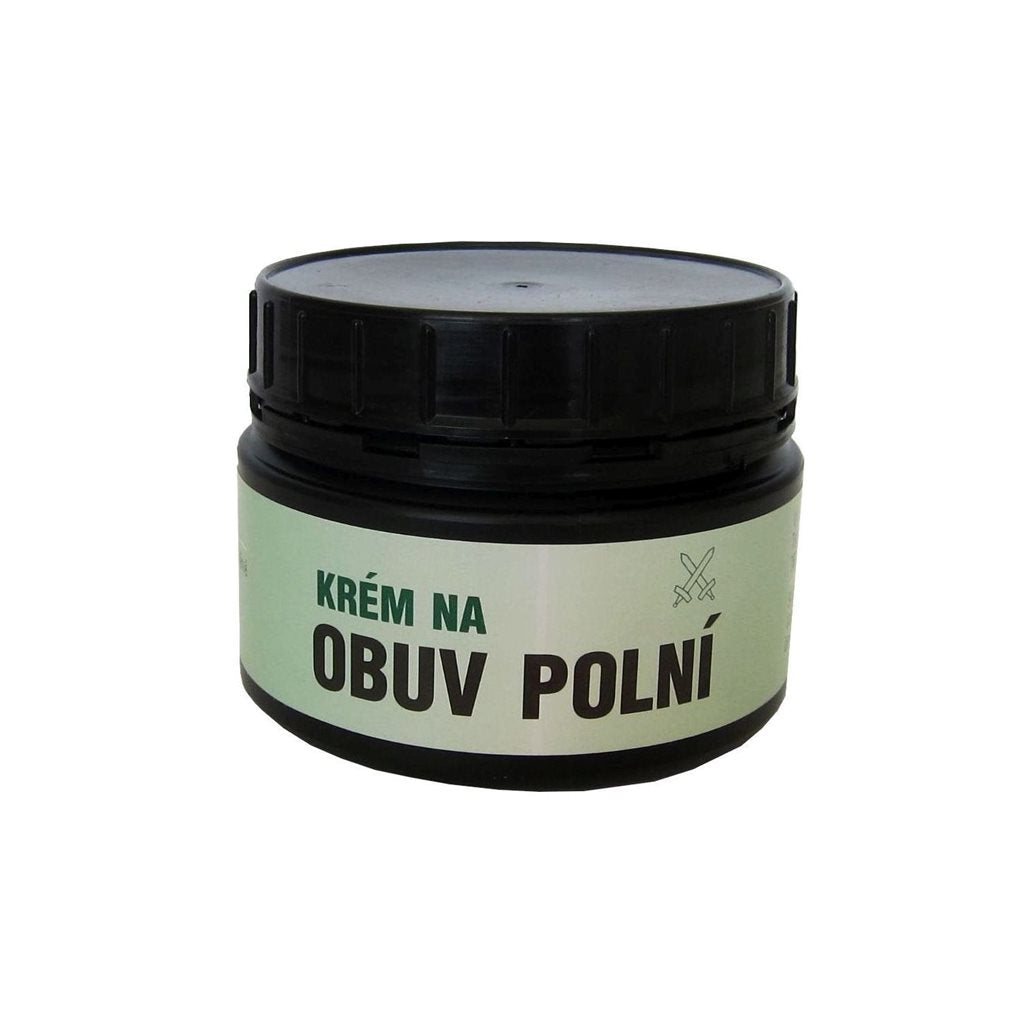 Crema para calzado militar negro 250 g, abrillantador ecológico sin disolventes