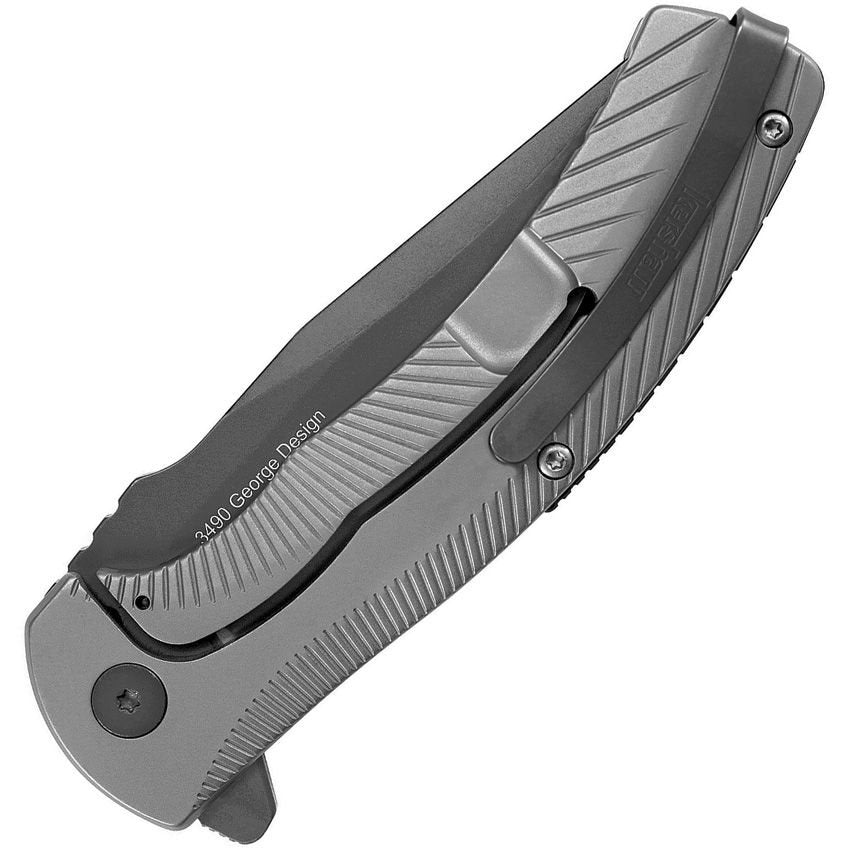 Cuchillo plegable SEGUIN Framelock con hoja PVD de acero inoxidable 8Cr13MoV