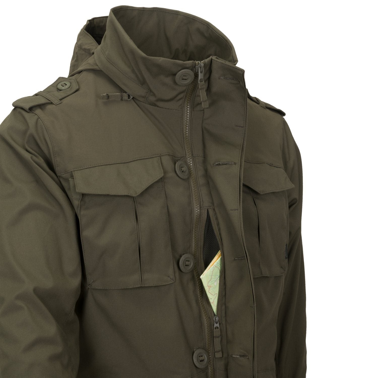 Chaqueta COVERT M-65 Taiga Green de HELIKON-TEX