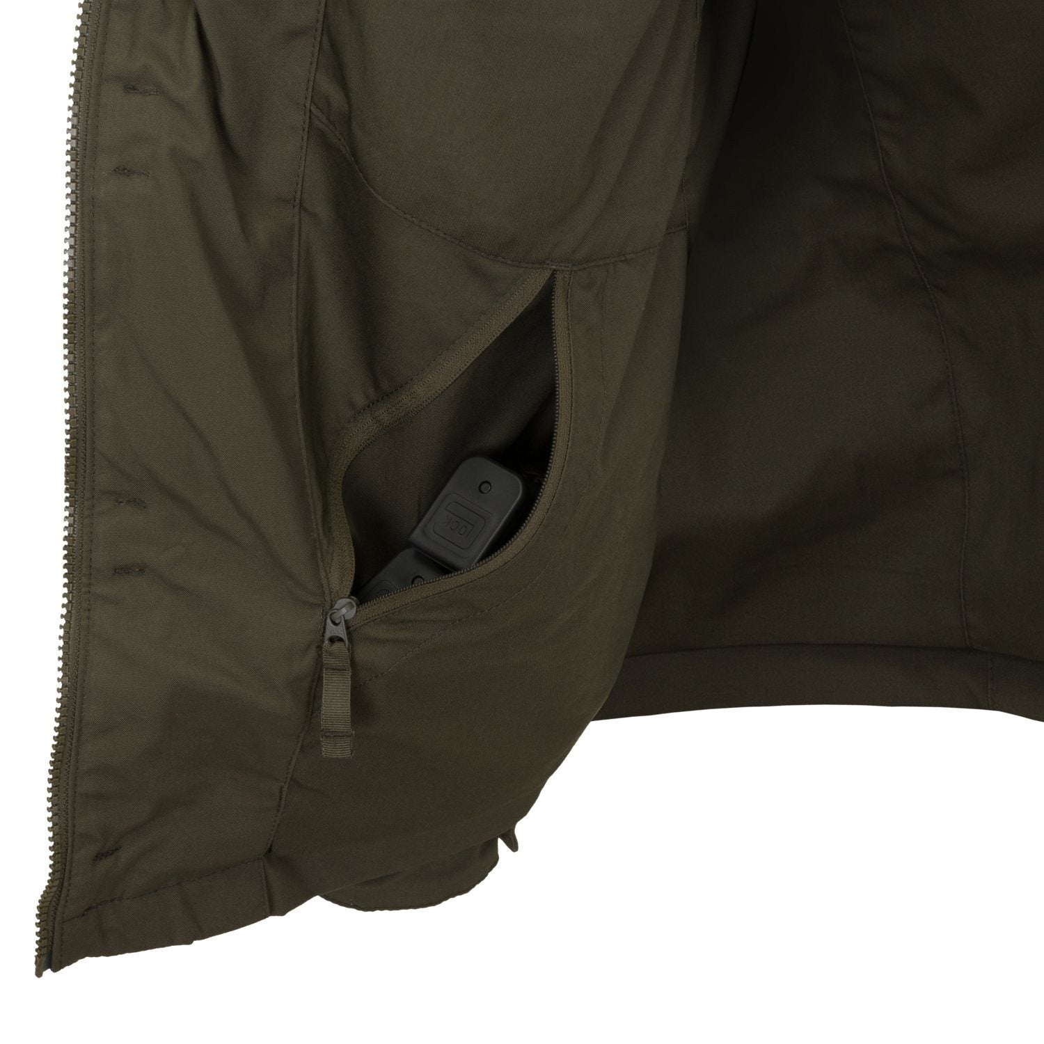Chaqueta COVERT M-65 marrón tierra y negro de HELIKON-TEX
