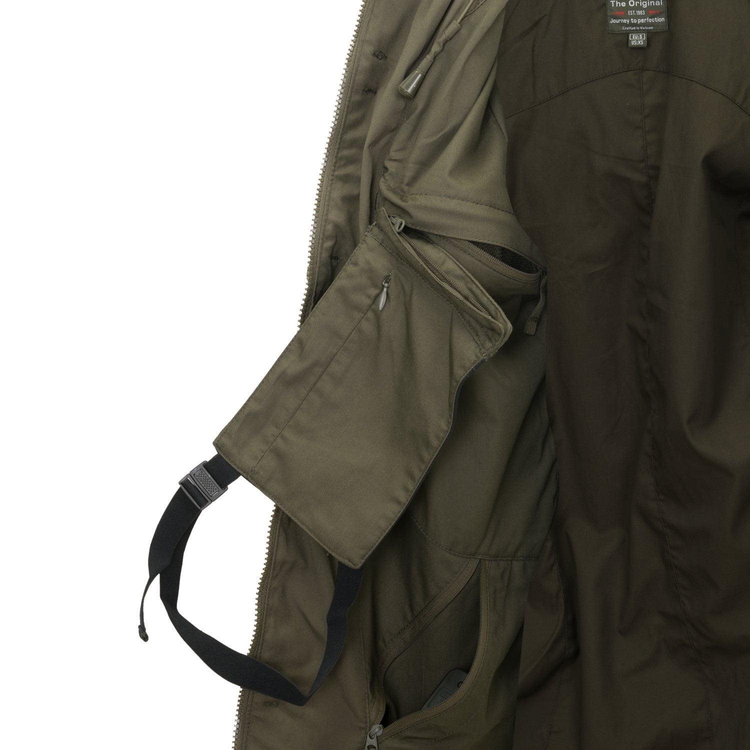 Chaqueta COVERT M-65 marrón tierra y negro de HELIKON-TEX