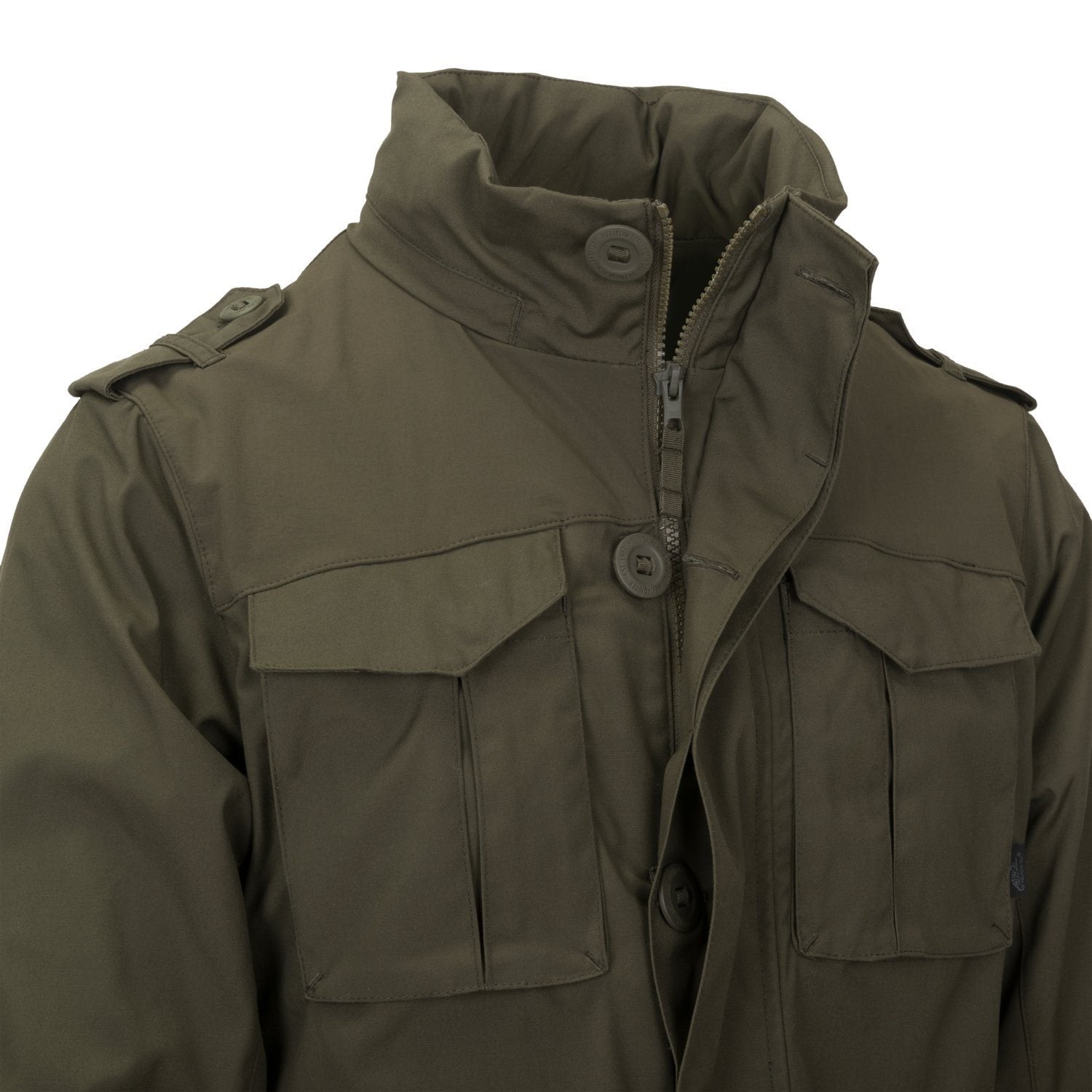 Chaqueta COVERT M-65 marrón tierra y negro de HELIKON-TEX
