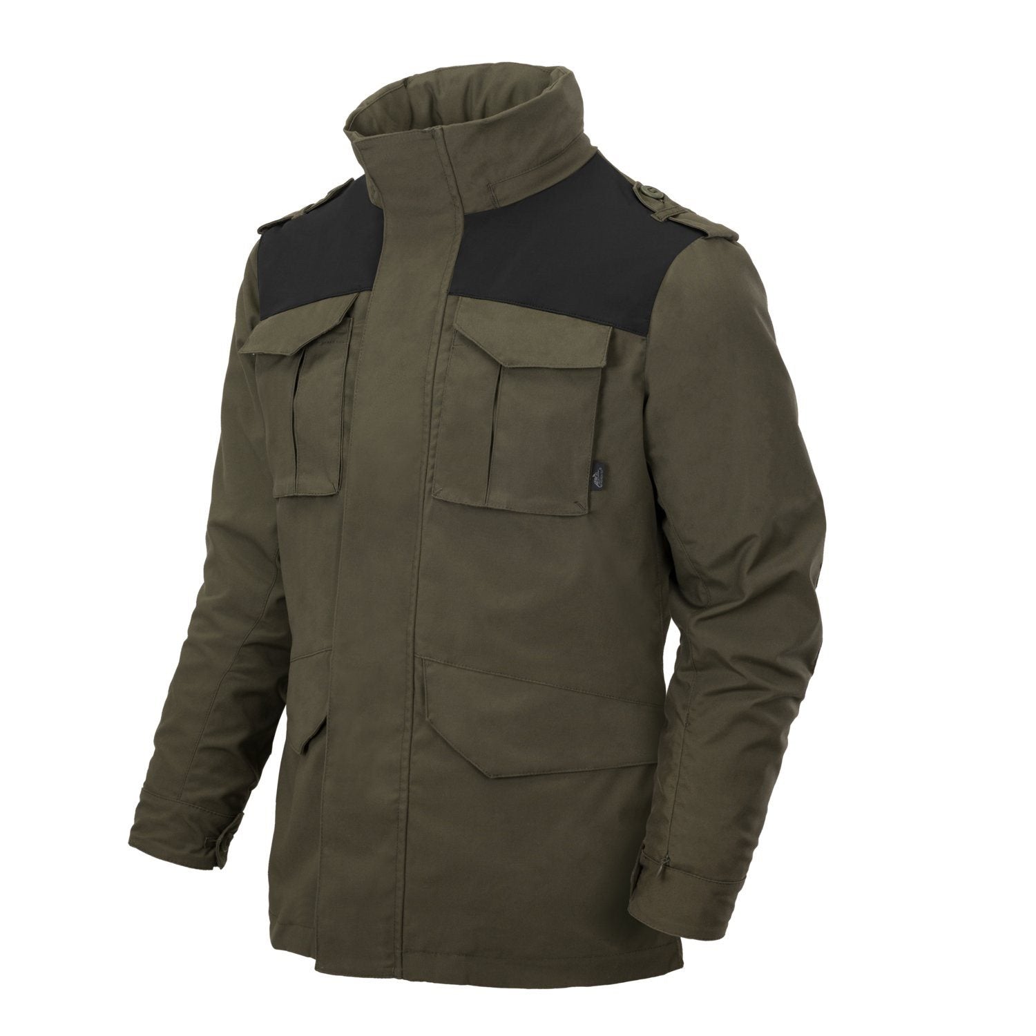 Chaqueta COVERT M-65 marrón tierra y negro de HELIKON-TEX