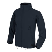 Chaqueta COUGAR® con membrana NAVY BLUE, vista frontal con bolsillo en el cuello