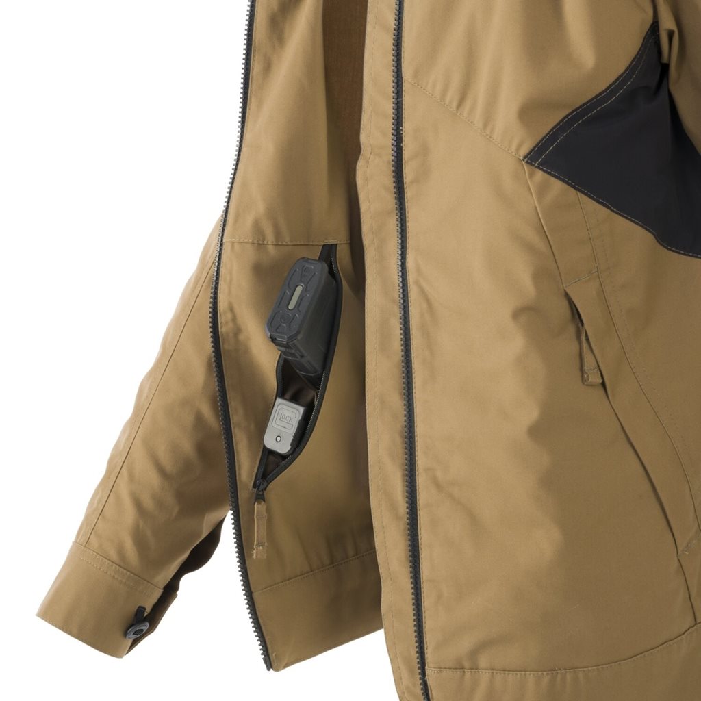 Chaqueta GREYMAN DuraCanvas® Marrón Tierra/Negro, vista frontal