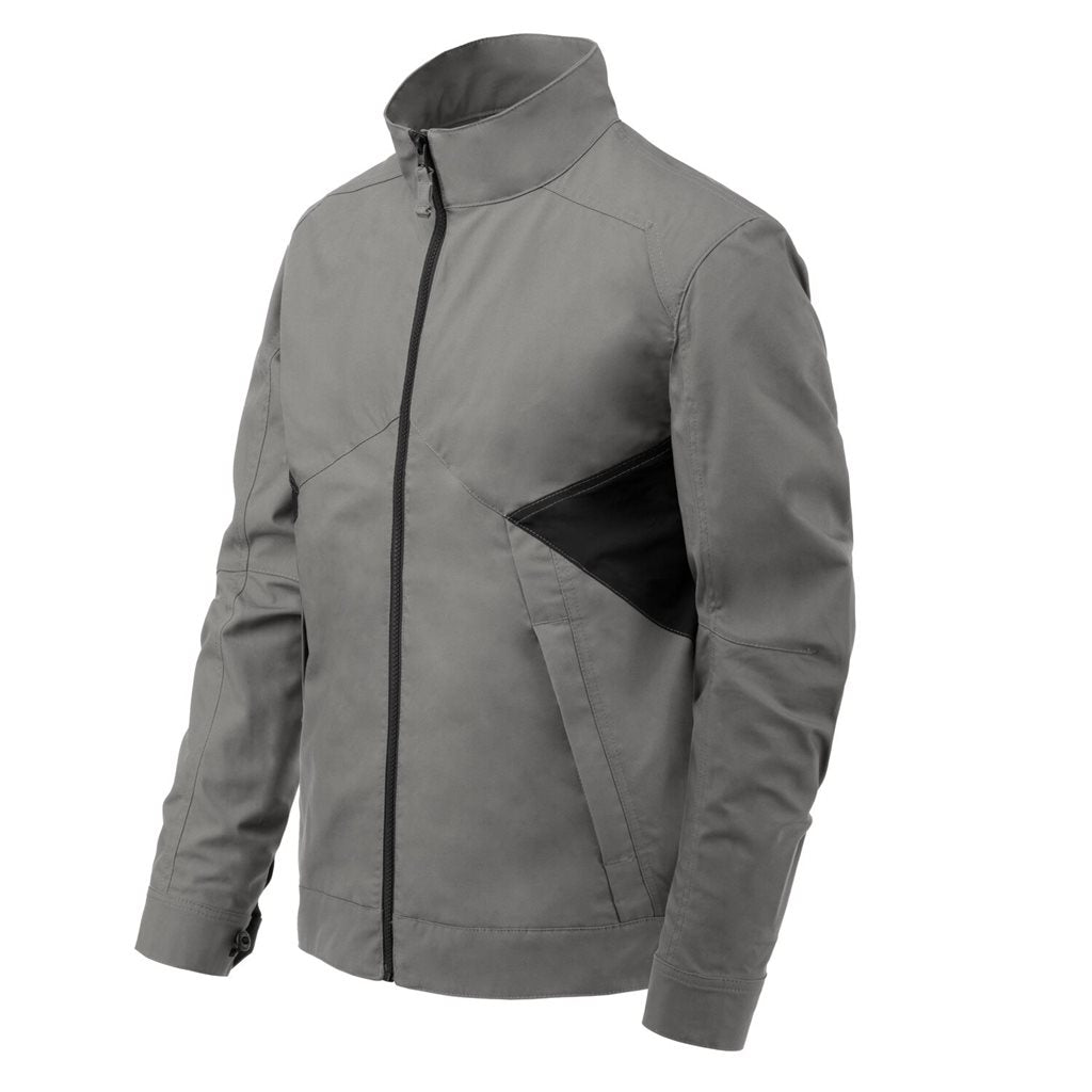 Chaqueta GREYMAN DuraCanvas CLOUD GREY/ČERNÁ en gris y negro con paneles elásticos y aspecto civil