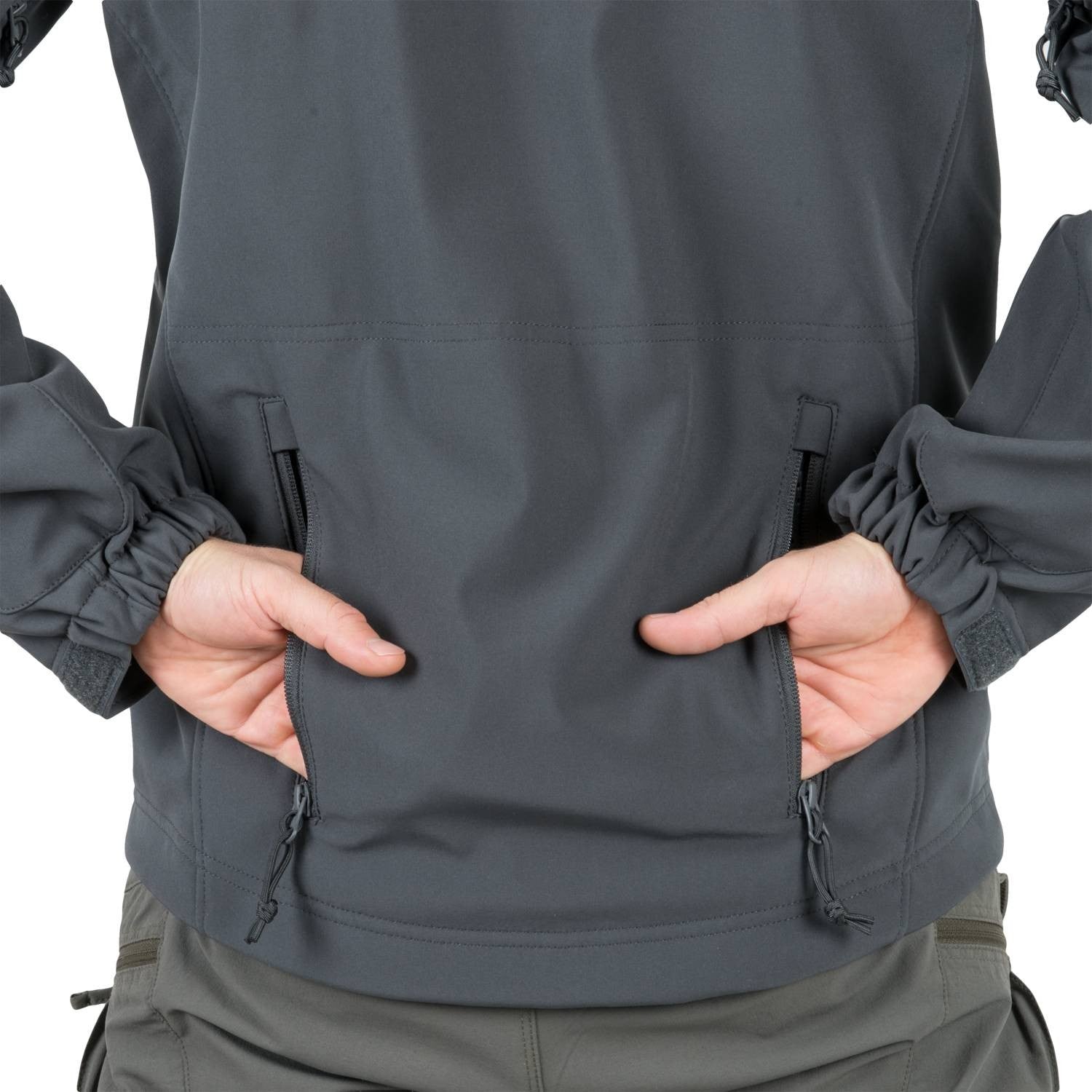 Chaqueta Gunfighter Shark Skin negra softshell ligera de tres capas con acabado Teflón
