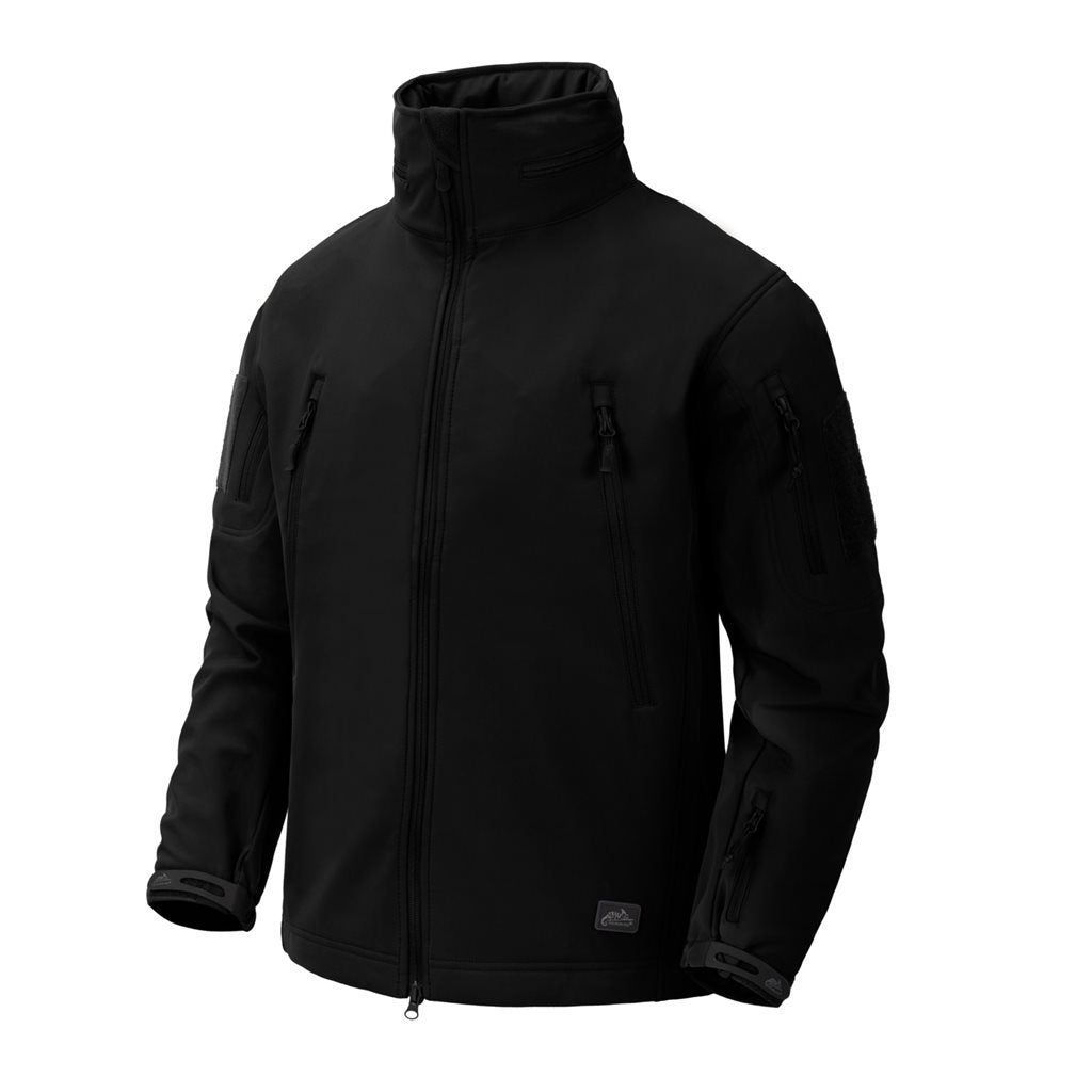 Chaqueta Gunfighter Shark Skin negra softshell ligera de tres capas con acabado Teflón