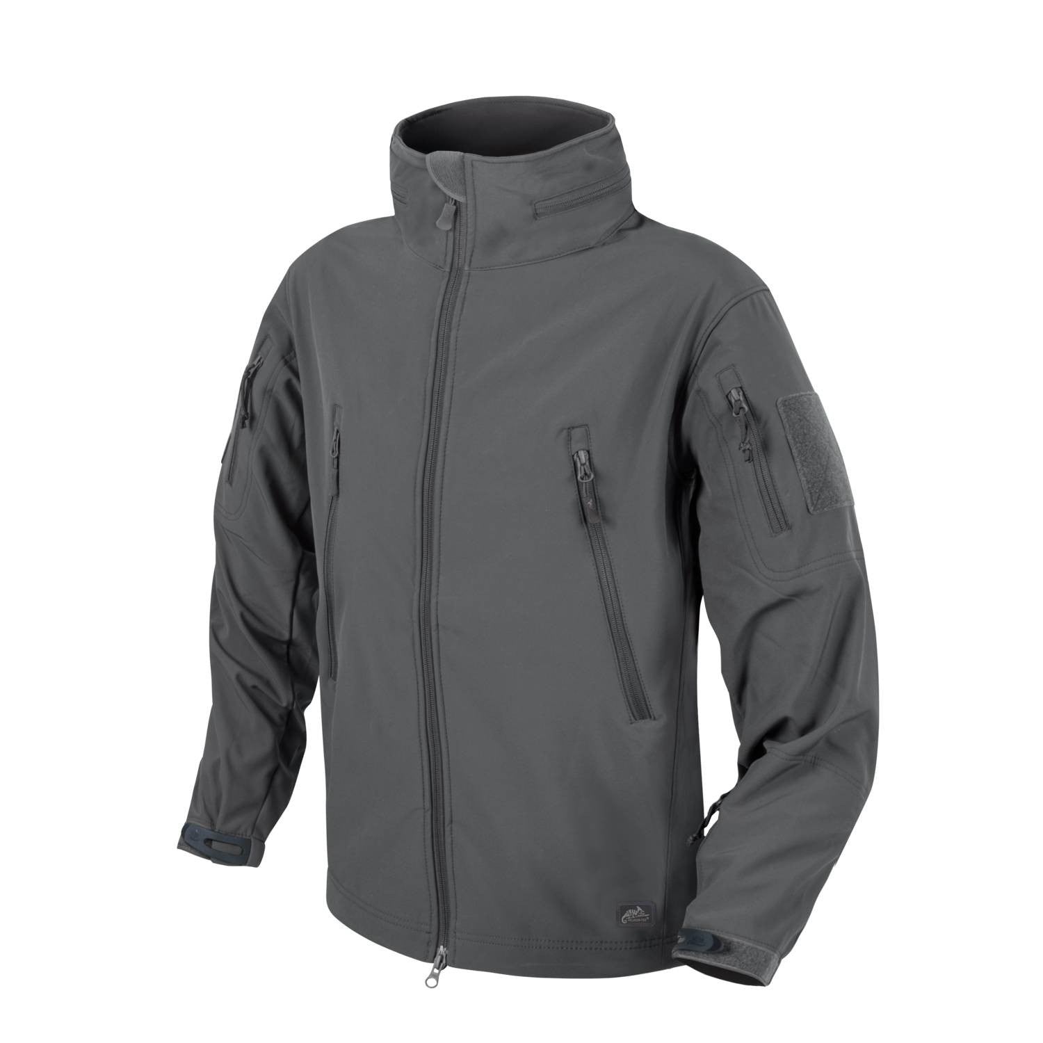Chaqueta GUNFIGHTER Shark Skin softshell ligera, detalle del tejido Shark Skin y capa exterior con teflón