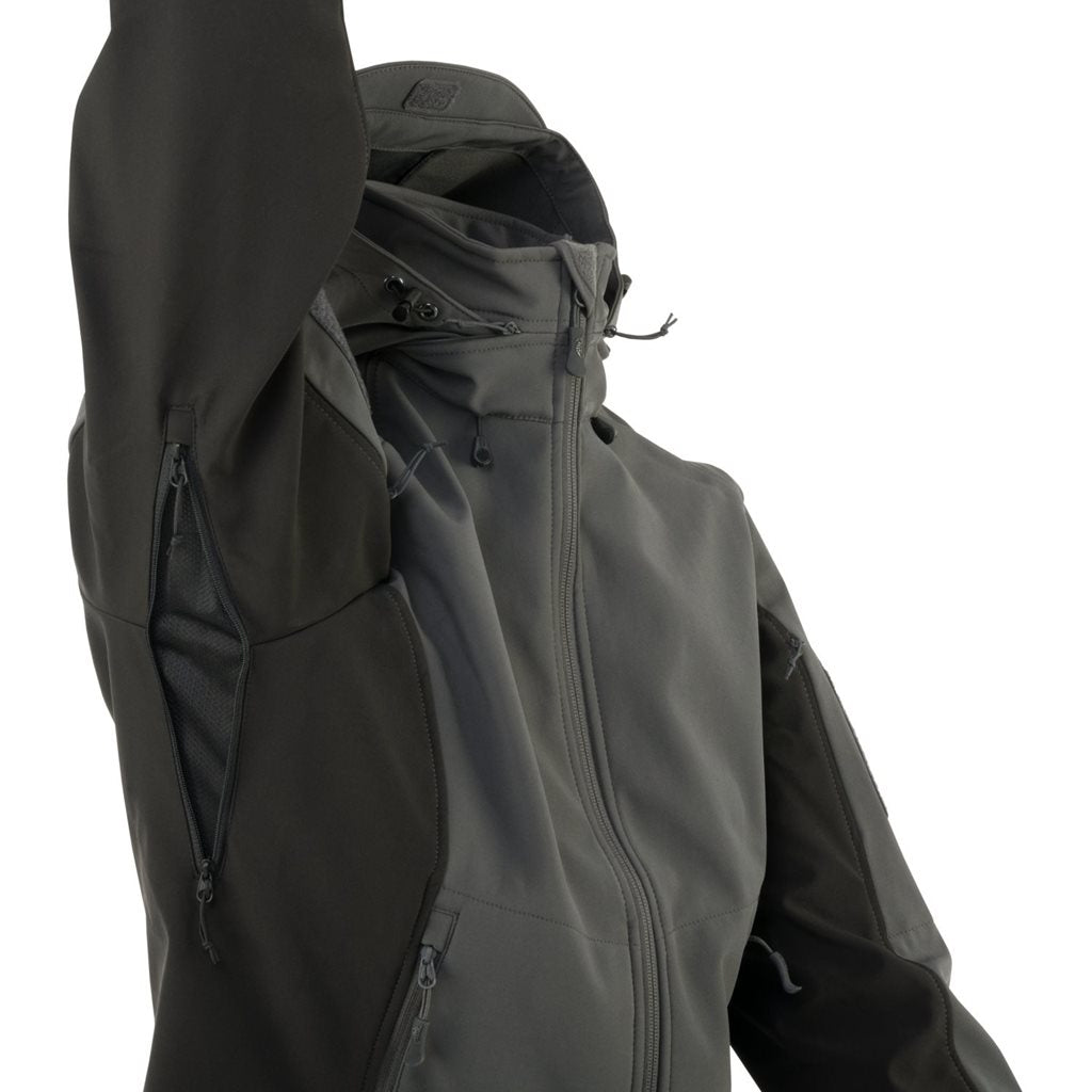 Chaqueta softshell femenina Gunfighter en negro