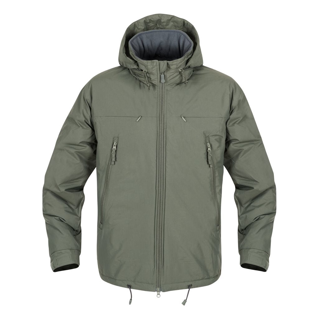 Chaqueta HUSKY Climashield Apex 100g vista frontal, detalle del diseño y aislamiento
