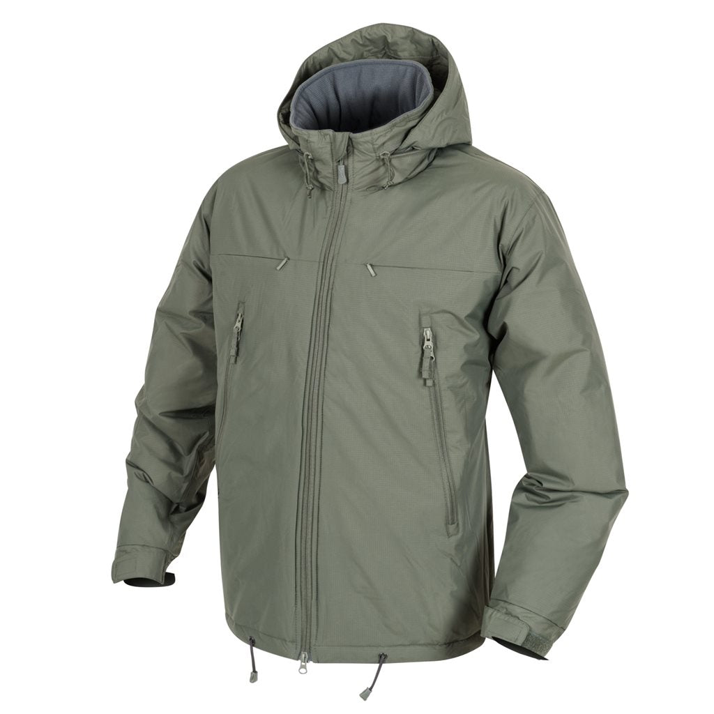 Chaqueta HUSKY Climashield Apex 100g, vista frontal, diseño táctico invernal