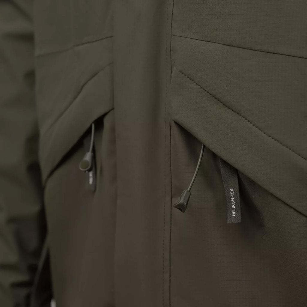 Chaqueta impermeable CHINOOK Coyote con membrana, vista frontal