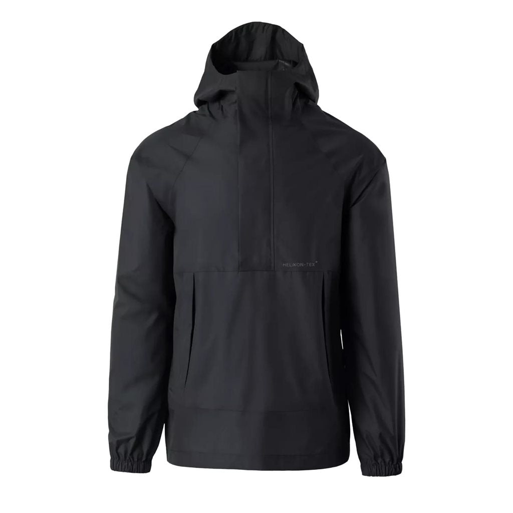 Chaqueta impermeable LEVANTER negra con capucha - KU-LEV-NL-01