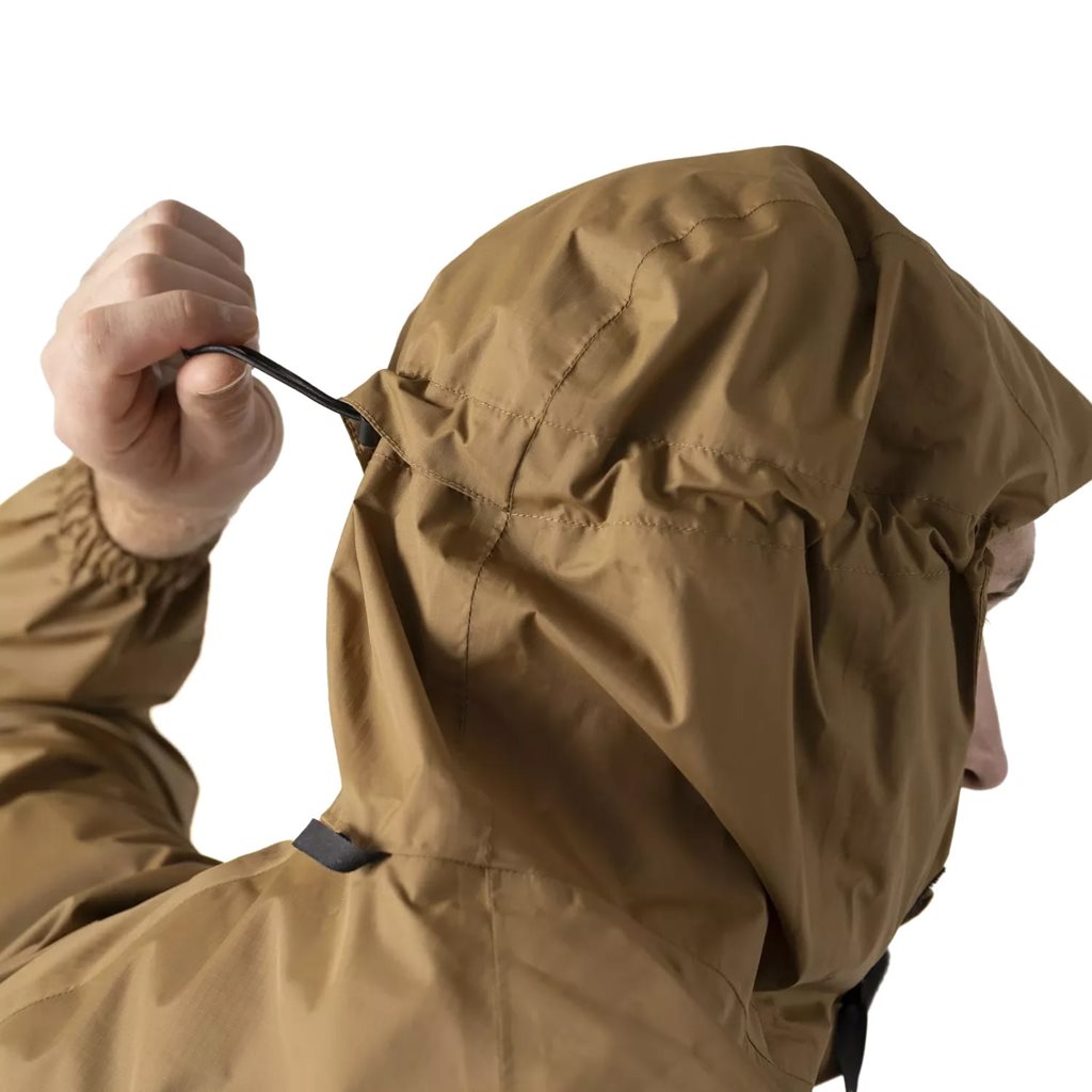 Chaqueta impermeable Levanter negra con capucha