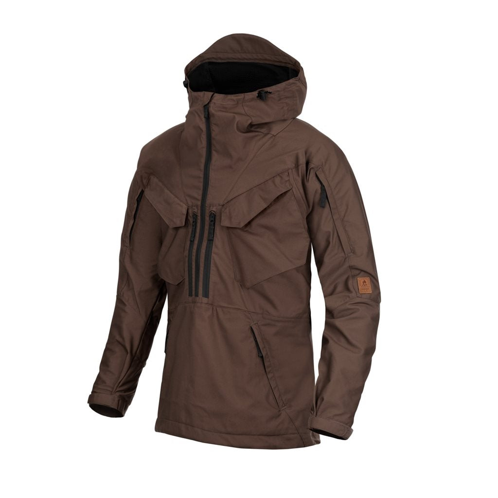 Anorak cortavientos PILGRI Earth Marrón/Negro (Helikon-Tex)