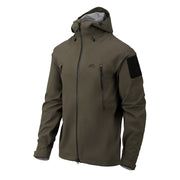 Chaqueta SQUALL HARDSHELL TorrentStretch® vista frontal con capucha y cierre impermeable