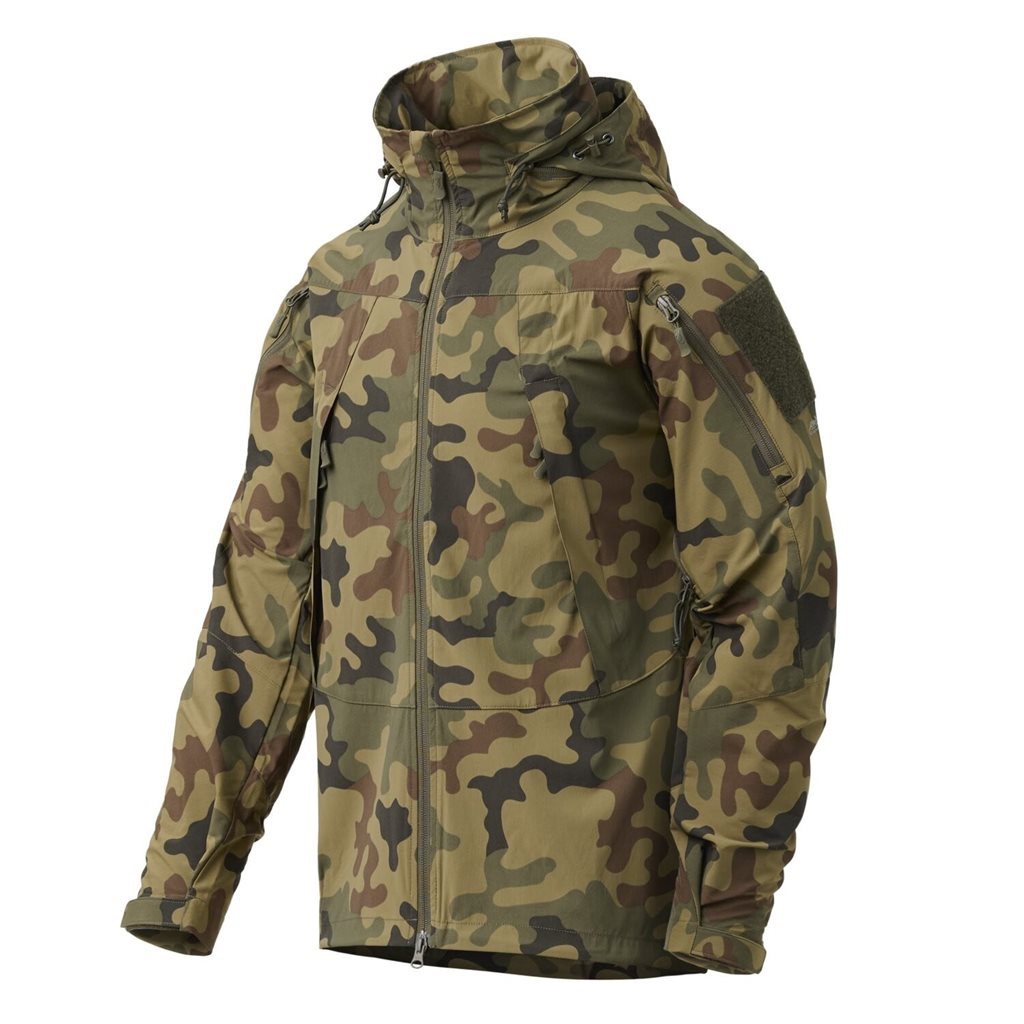 Chaqueta TROOPER MK2 StormStretch Woodland Polaco en softshell