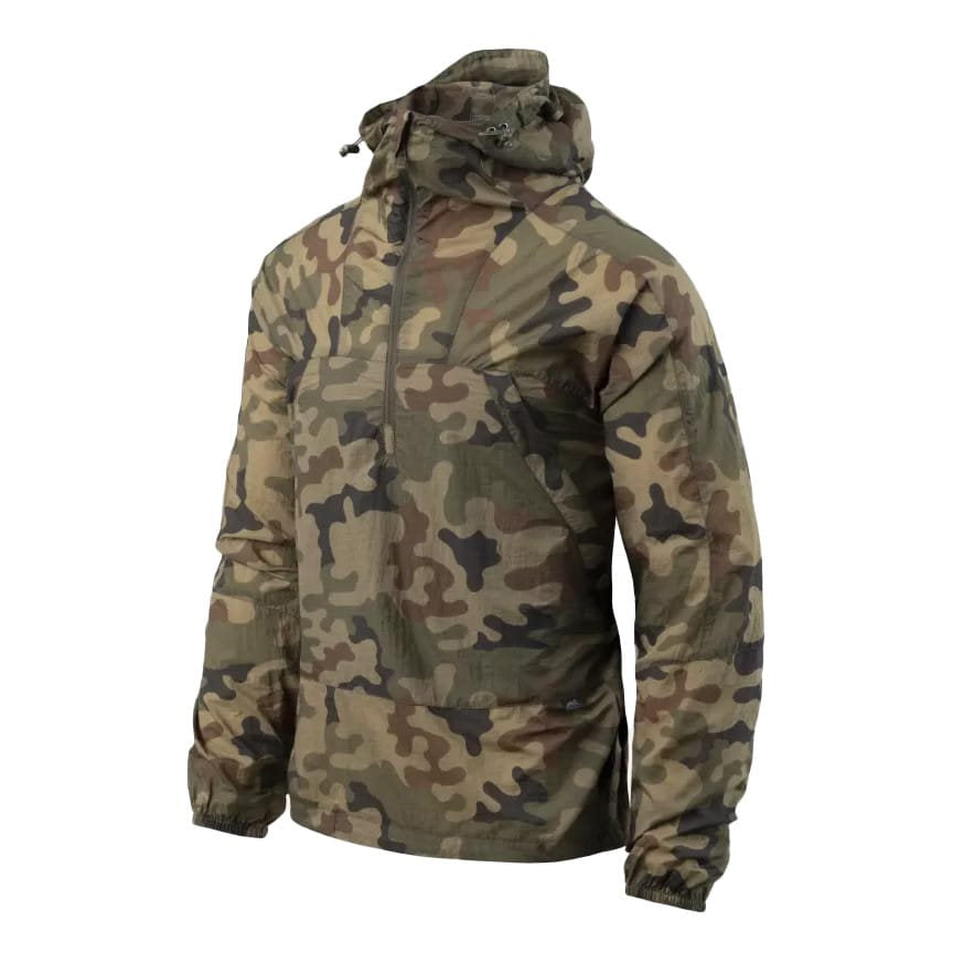 Chaqueta cortavientos Windrunner Windpack Woodland de Helikon-Tex, vista frontal