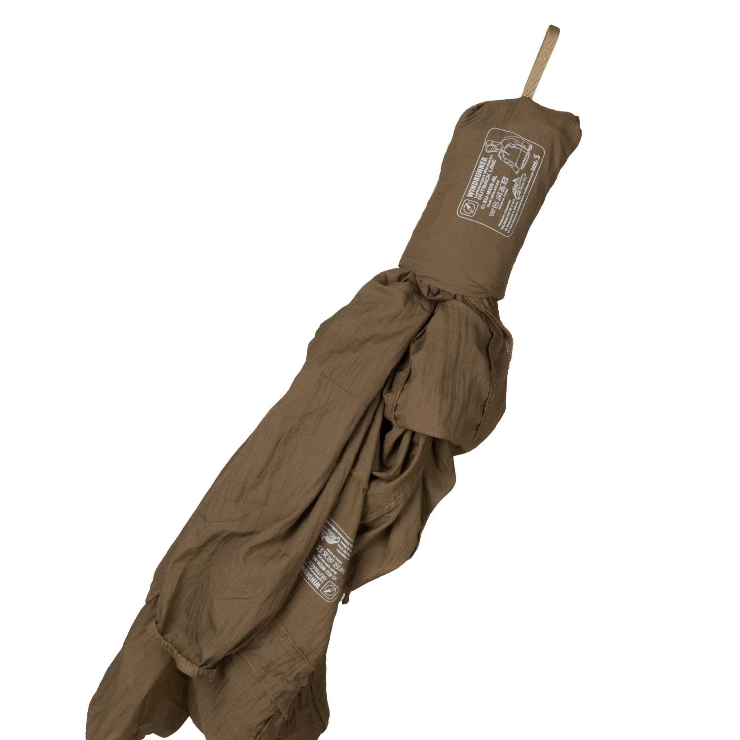 Cortavientos Windrunner Windpack Coyote de Helikon-Tex