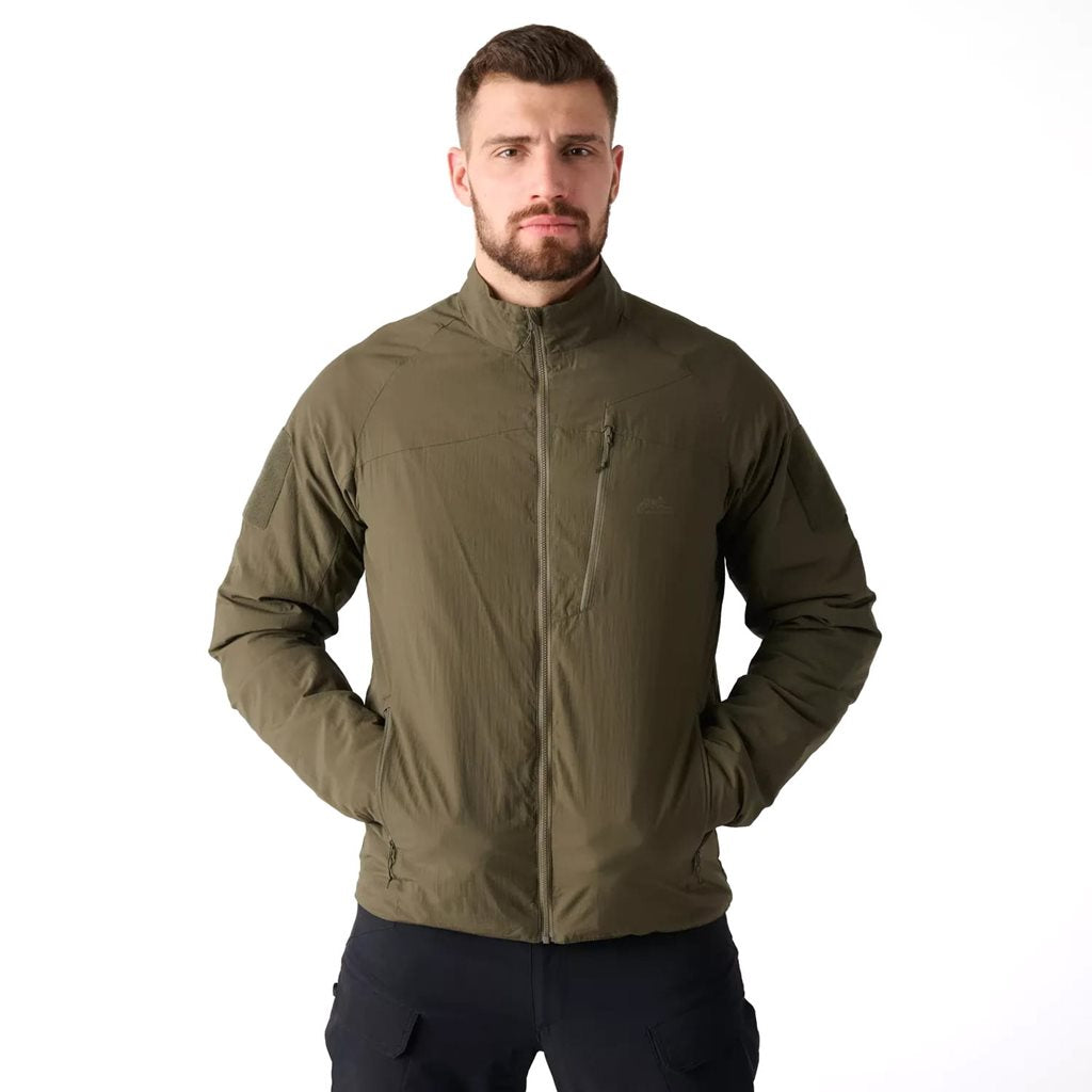 Chaqueta WOLFHOUND LITE KHAKI en color khaki, variante ligera y acolchada, vista frontal