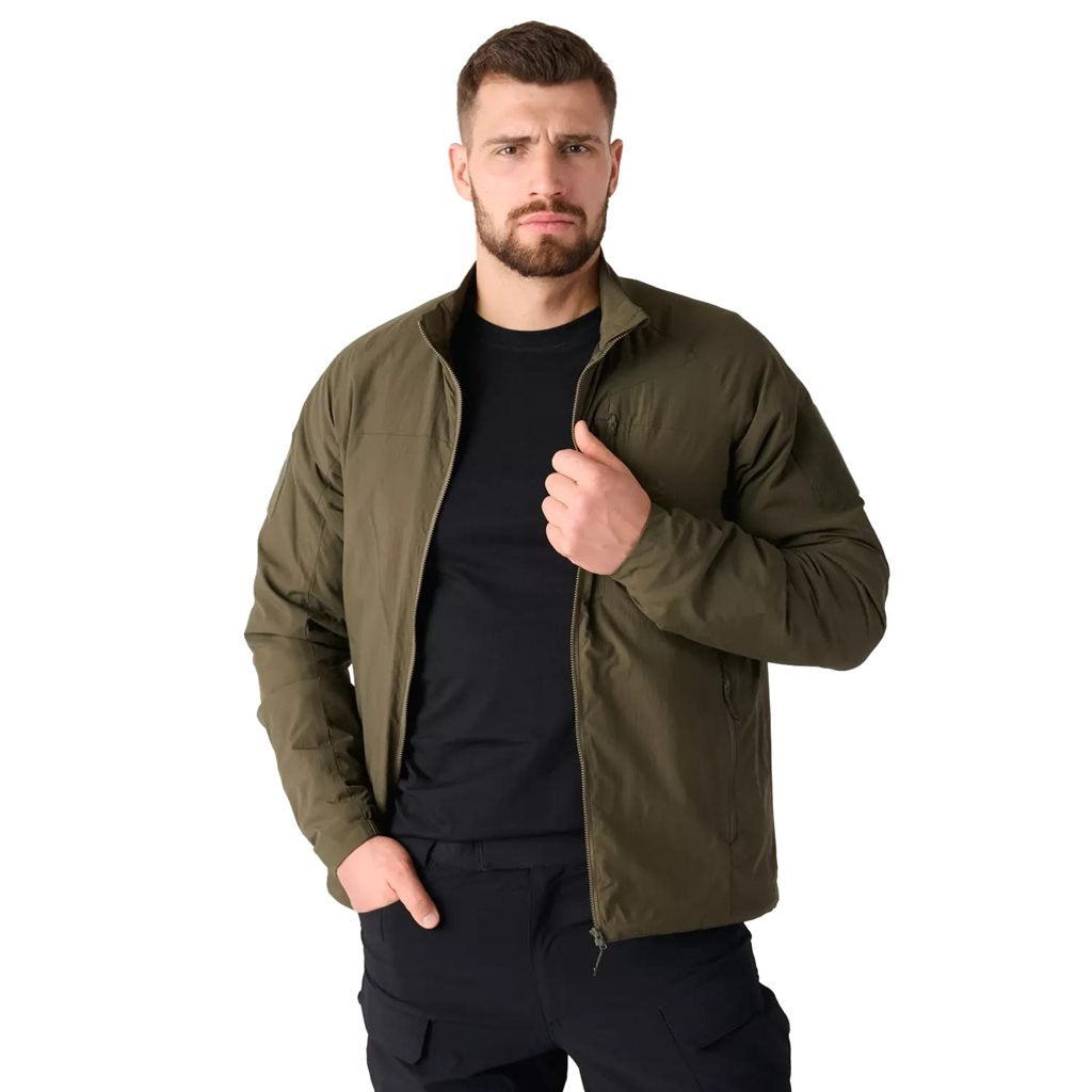 Chaqueta WOLFHOUND LITE KHAKI en color khaki, variante ligera y acolchada, vista frontal