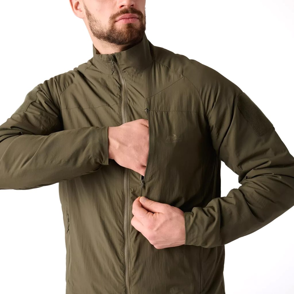 Chaqueta WOLFHOUND LITE KHAKI en color khaki, variante ligera y acolchada, vista frontal