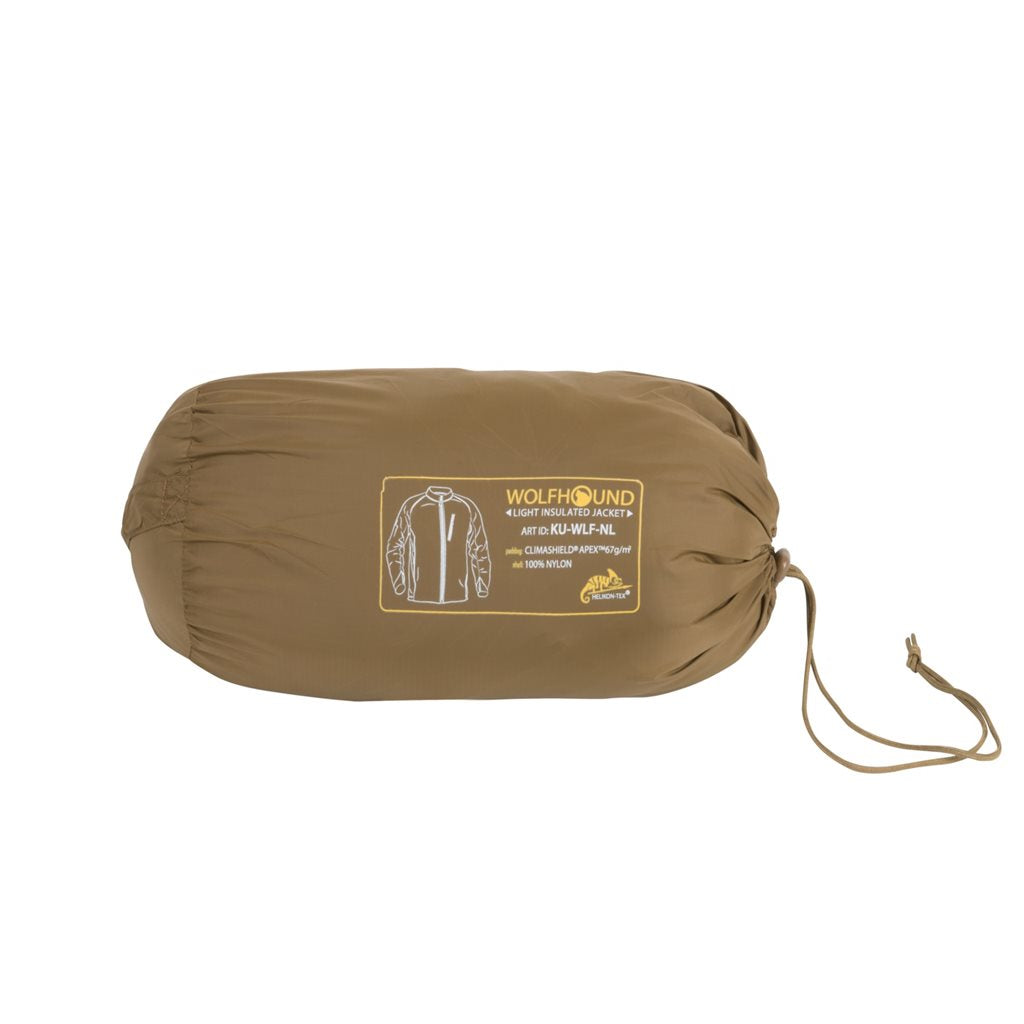 Chaqueta WOLFHOUND COYOTE color coyote, plegable, aislamiento Climashield Apex y tejido WindPack Nylon