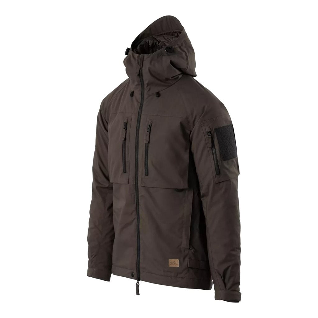 Chaqueta YUKON WER DuraCanvas® Earth Brown/Negro con capucha