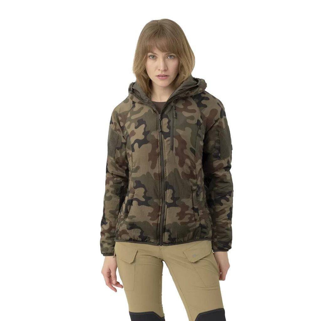Chaqueta WOLFHOUND WOODLAND de mujer, Helikon-Tex, camuflaje woodland