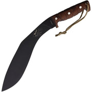 Machete kukri EXPAT JARACA en acero 1075HC con filo liso y funda