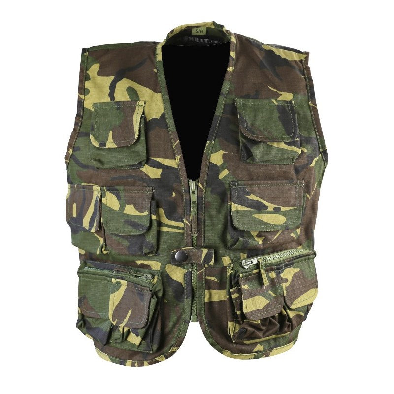 Chaleco infantil SOLDIER DP, estilo militar, vista frontal