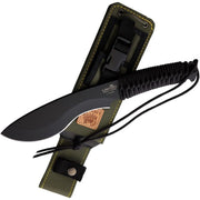 Machete WILDCUTTER kukri full-tang con hoja ennegrecida y funda de nylon