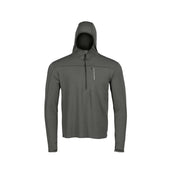 Sudadera funcional LOCHA Merino LATE gris con cremallera, 93,5% merino y 6,5% spandex, 300 g/m2