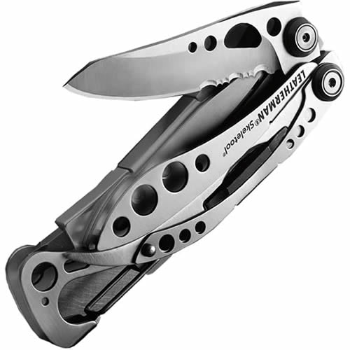 Multiherramienta plegable SKELETOOL con funda de nylon y puntas Phillips