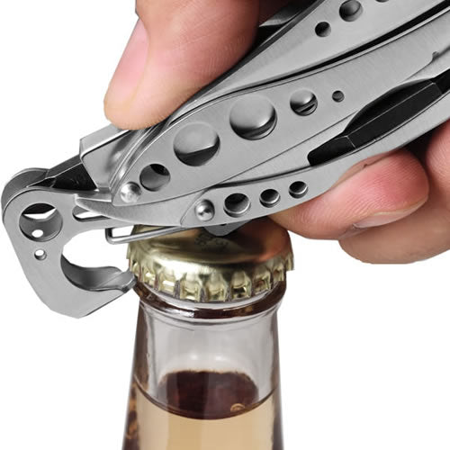 Multiherramienta plegable SKELETOOL con funda de nylon y puntas Phillips