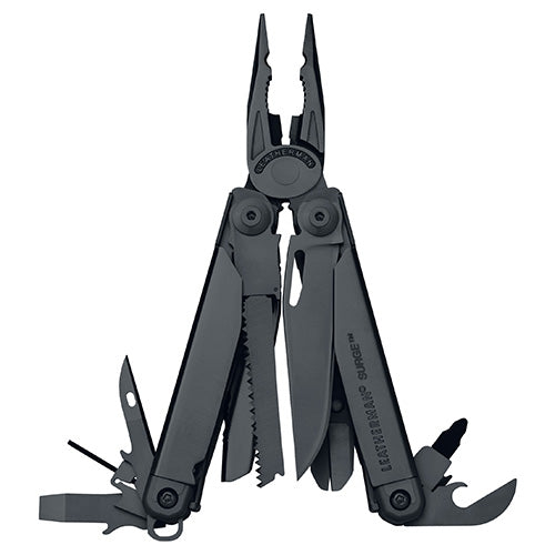Leatherman Surge multiherramienta plegable negra con alicates y cuchilla