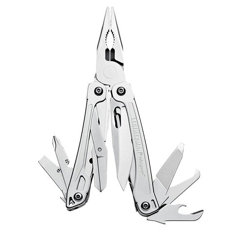 Leatherman Wingman alicates multifunción plegables en acabado plateado