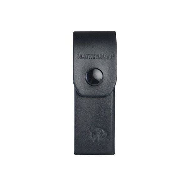 Funda de cuero Leatherman negra para FUSE y KICK con logo en relieve
