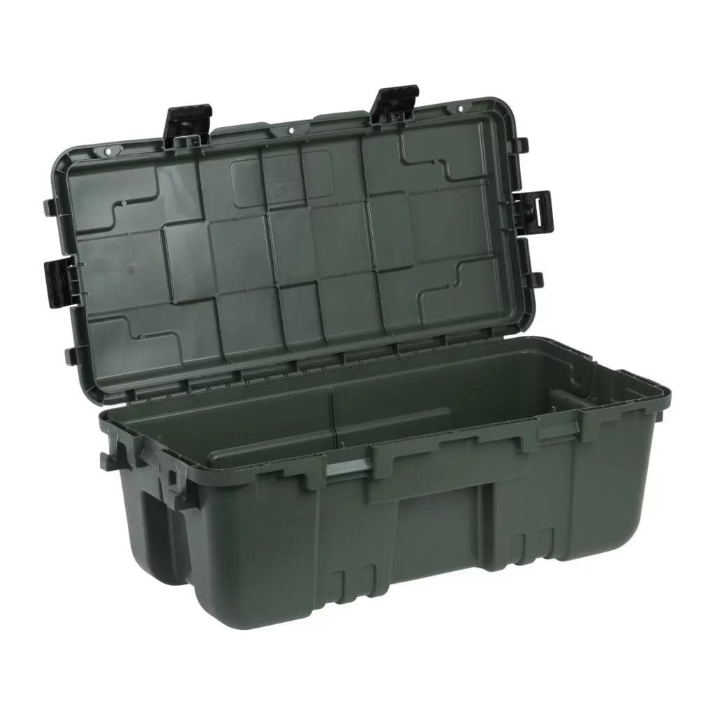 Caja de transporte SPORT LOCKER 120 L de plástico verde con tapa