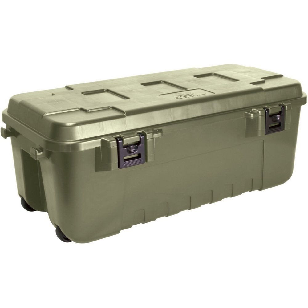 Caja de transporte plástico SPORTMAN'S TRUNK 102 L con tapa abatible y cierres laterales