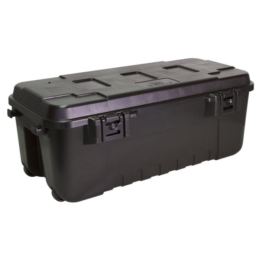 Caja de transporte plástico SPORTMAN'S TRUNK 102 L con tapa abatible y cierres laterales