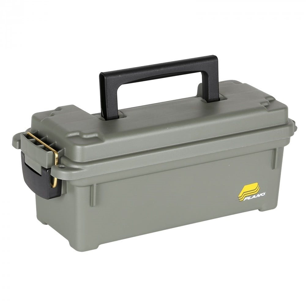 Caja de munición PLANO plástico verde 35x14x14 cm, resistente, estanca y con posibilidad de cierre
