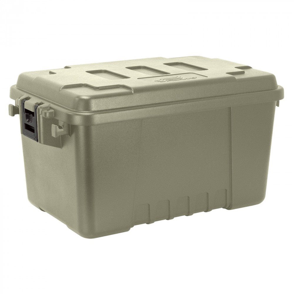 Caja de transporte SPORTMAN'S TRUNK SMALL 53 l en plástico negro con tapa abatible