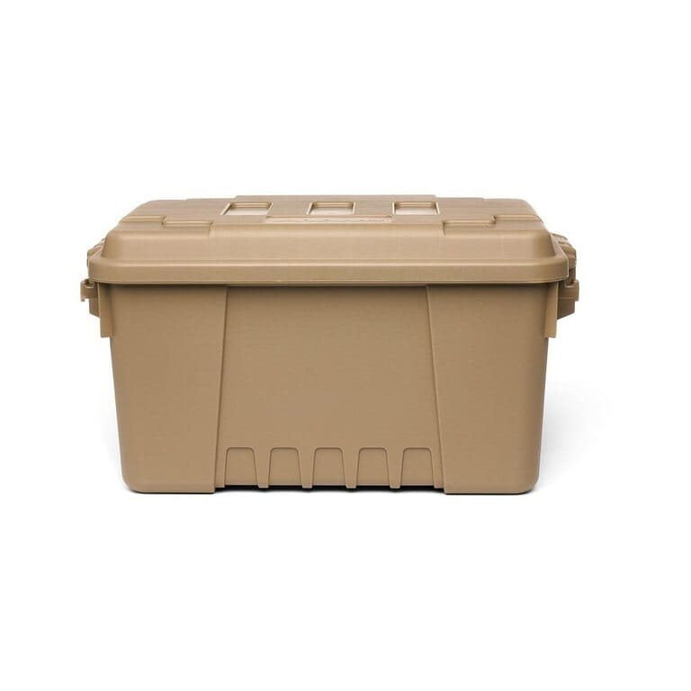 Caja de transporte SPORTMAN'S TRUNK SMALL 53 l en plástico negro con tapa abatible