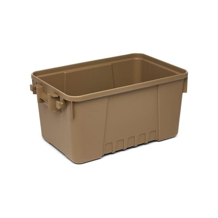 Caja de transporte SPORTMAN'S TRUNK SMALL 53 l en plástico negro con tapa abatible