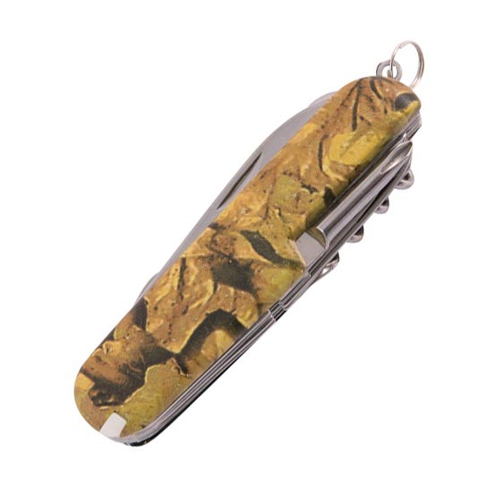 Navaja plegable multifunción HUNTER CAMO con estampado camuflaje de caza