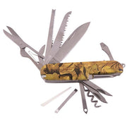 Navaja plegable multifunción HUNTER CAMO con estampado camuflaje de caza